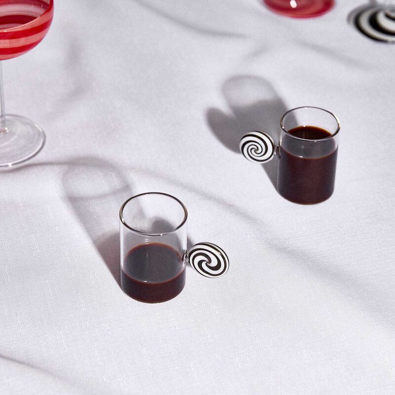 FAZEEK Swirl Espresso Glass Set of 2 image number 1